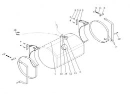 Датчик уровня топлива Howo, Sitrak MC11, MC13