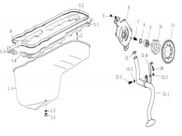 Масляный поддон Howo, Sitrak MC11, MC13