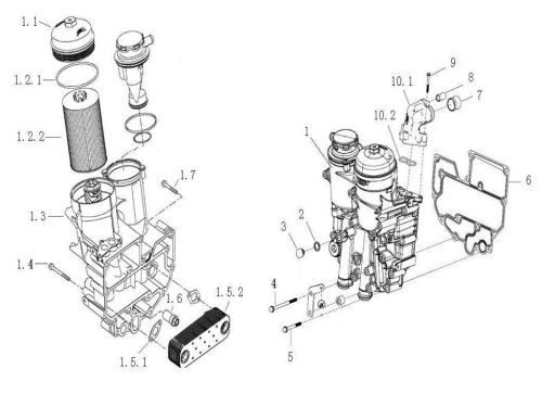 Клапан ограничения давления масла Howo, Sitrak MC11, MC13