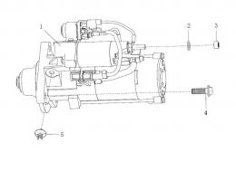 Стартер 90P55 24V Howo, Sitrak MC11, MC13