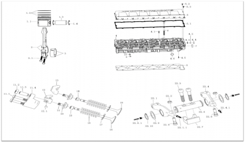 Шестигранный болт лицевой панели Q186-M10X60-10.9-MAN183-B1 Howo, Sitrak MC11, MC13