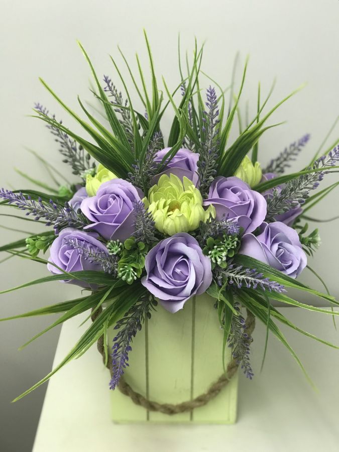 Коробка с мыльными цветами «Весна»