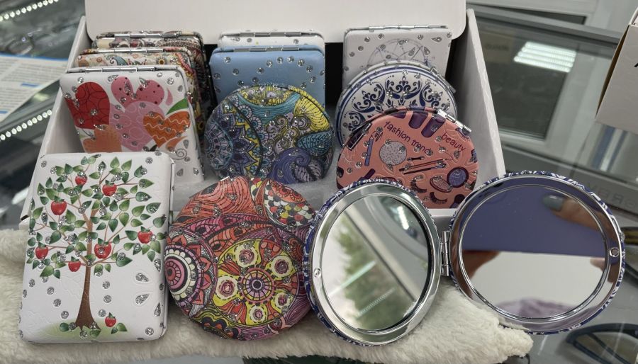 Зеркало карманное двухстороннее в асс-те