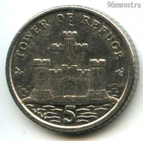 Остров Мэн 5 пенсов 2008 AA