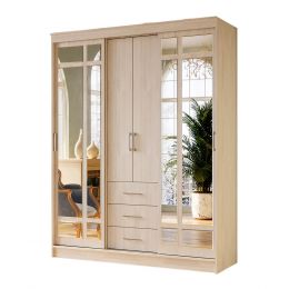 Шкаф-купе "Маэстро" (ш1700*г600*в2200мм) ясень белый