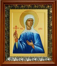 Икона Дария Римская в киоте с басмой Виноградная Лоза (UV-печать)(30298)