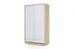 Шкаф-купе "Компактный" 2-хдвер. ВК12-6.2D (ш1200*г600*в2100мм) дуб сонома/белый