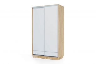 Шкаф-купе "Компактный" 2-хдвер. ВК12-6.2D (ш1200*г600*в2100мм) дуб сонома/белый