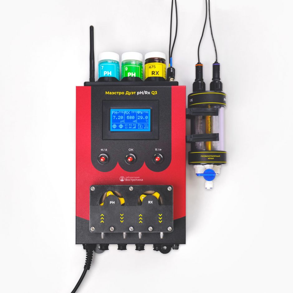 Автоматическая станция дозирования Маэстро Q3 Дуэт pH/Rx с ячейкой измерения