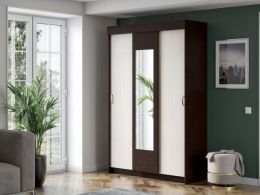 Шкаф-купе Бассо Интерьер-Центр (ш1300*500*2016мм) венге/дуб беленый