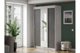 Шкаф-купе Бассо Интерьер-Центр (ш1300*г500*в2016мм) серый/антрацит