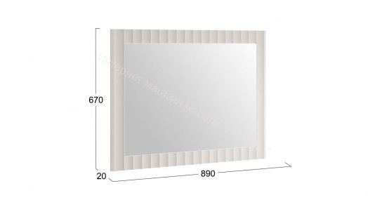 Зеркало навесное «Тиффани» Исп.2.3 - 307.001.000 Кашемир матовый