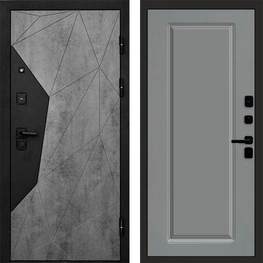 Входная дверь Termo-door Авангард Бетон - Гранд Грей софт