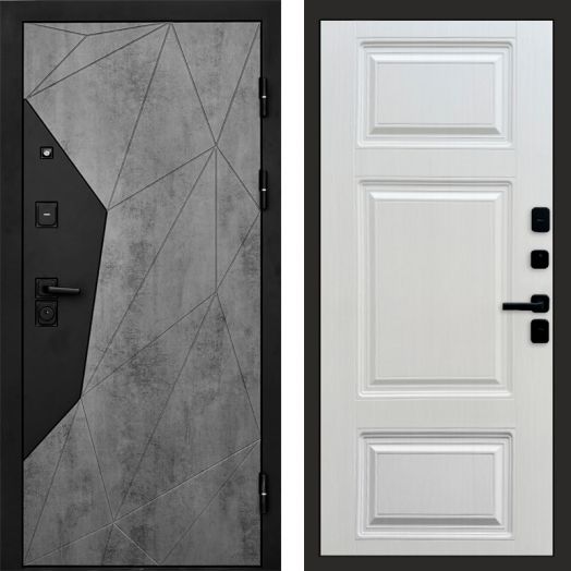 Входная дверь Termo-door Авангард Бетон - Лион Лиственница