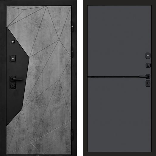 Входная дверь Termo-door Авангард Бетон - Нео Графит