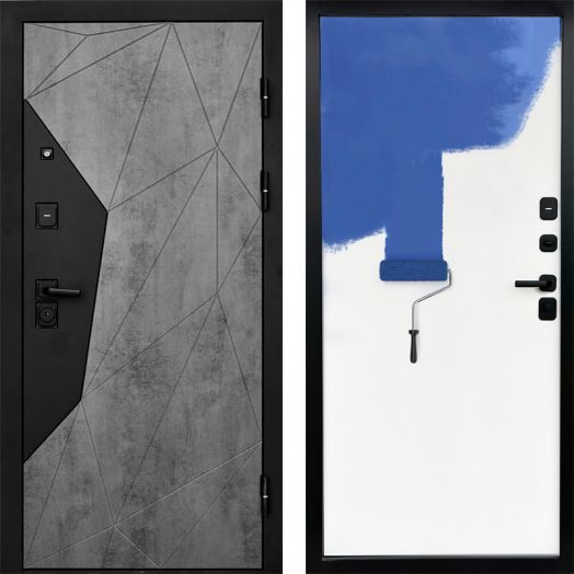 Входная дверь Termo-door Авангард Бетон - Грунт под покраску
