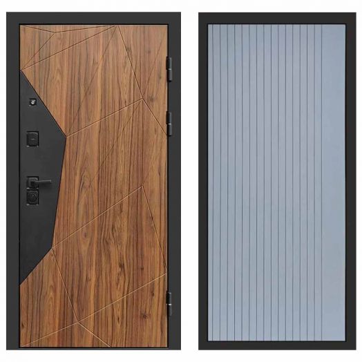 Входная дверь Termo-door Авангард Дуб каньон - FLAT Грей софт