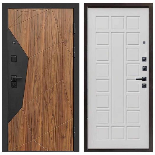 Входная дверь Termo-door Авангард Дуб каньон - Престиж Бежевый матовый