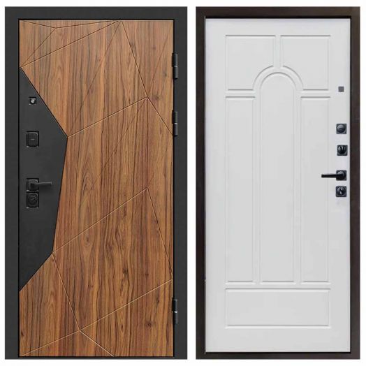 Входная дверь Termo-door Авангард Дуб каньон - Арка Белое дерево