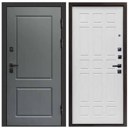 Входная дверь Termo-door Верона Грей - Спарта Белое дерево