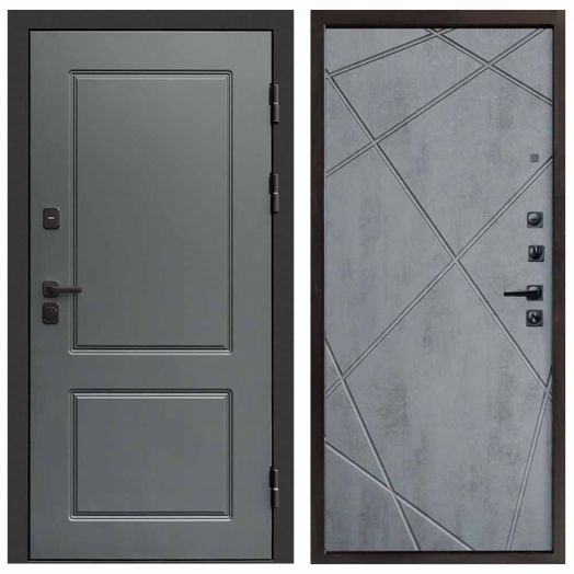 Входная дверь Termo-door Верона Грей - Лучи Бетон темный