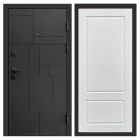 Входная дверь Termo-door Квадро Black - Марсель Белый софт