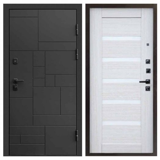 Входная дверь Termo-door Квадро Black - Царга Лиственница