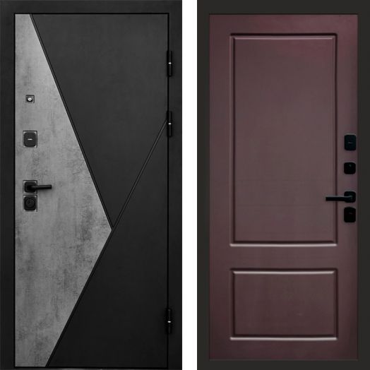 Входная дверь Termo-door Матрикс Бетон - Марсель Шоколад