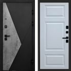 Входная дверь Termo-door Матрикс Бетон - Лион Белый софт