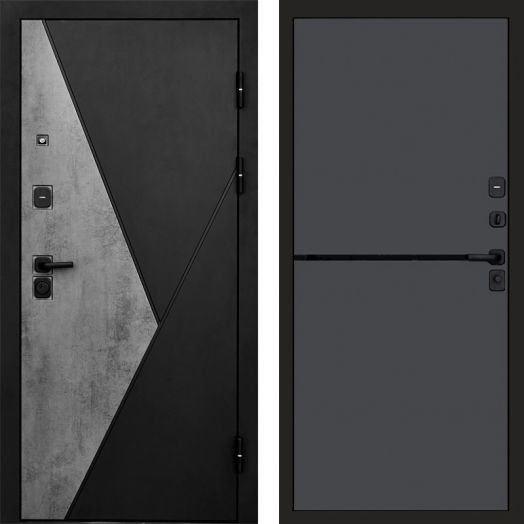 Входная дверь Termo-door Матрикс Бетон - Нео Графит