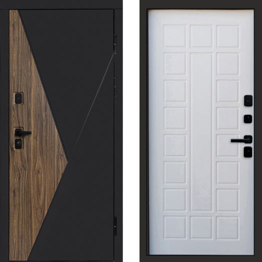 Входная дверь Termo-door Матрикс Дуб - Престиж Белое дерево