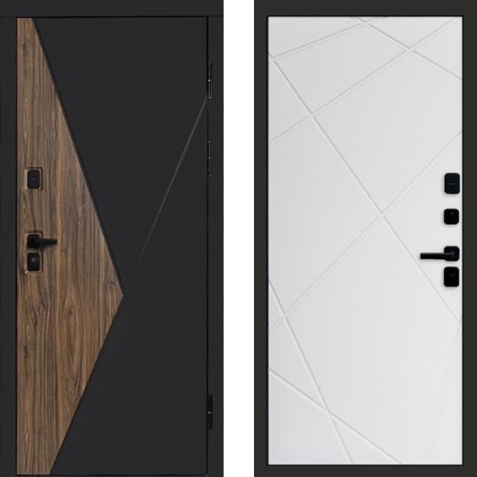 Входная дверь Termo-door Матрикс Дуб - Лучи Белый