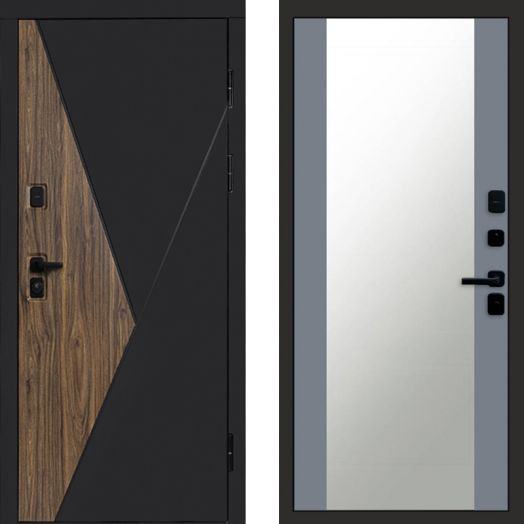 Входная дверь Termo-door Матрикс Дуб - Зеркало Грей софт