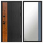 Входная дверь Termo-door Престиж - Широкое Зеркало Фацет Грей софт