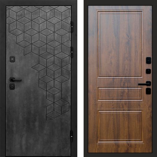 Входная дверь Termo-door Спейс Бетон патина - Классика Дуб