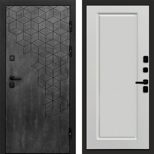 Входная дверь Termo-door Спейс Бетон патина - Гранд Белый софт