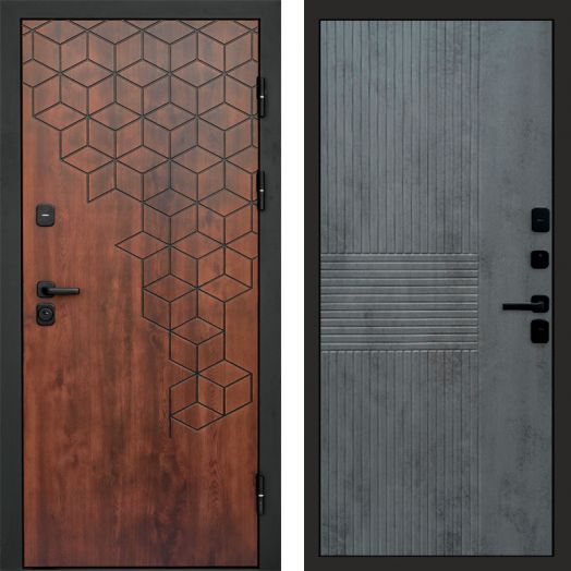 Входная дверь Termo-door Спейс Дуб патина - Мастино Бетон темный