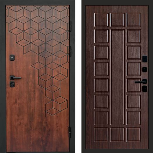 Входная дверь Termo-door Спейс Дуб патина - Престиж Венге