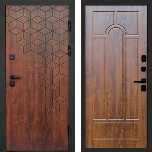 Входная дверь Termo-door Спейс Дуб патина - Арка Дуб