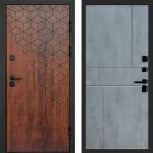 Входная дверь Termo-door Спейс Дуб патина - Горизонт Бетон темный