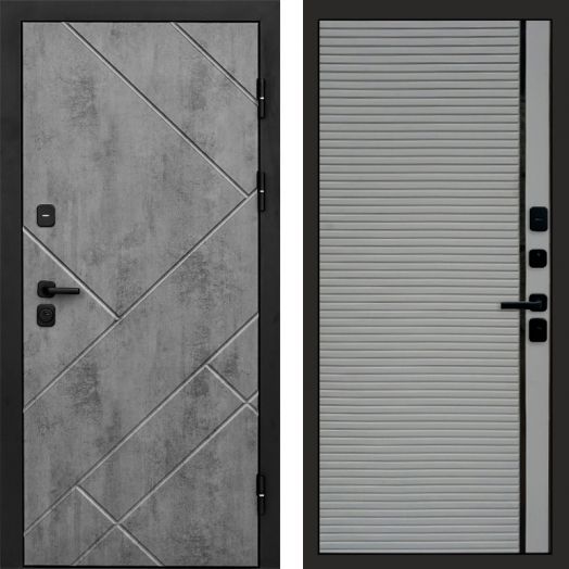 Входная дверь Termo-door Стоун Бетон - Porte Грей софт