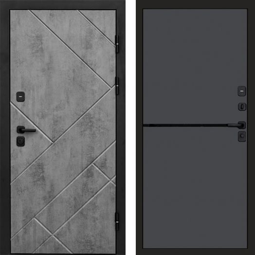 Входная дверь Termo-door Стоун Бетон - Нео Графит