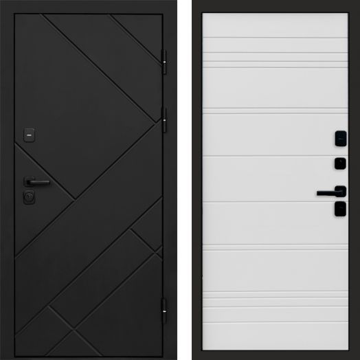 Входная дверь Termo-door Стоун Black - White Line