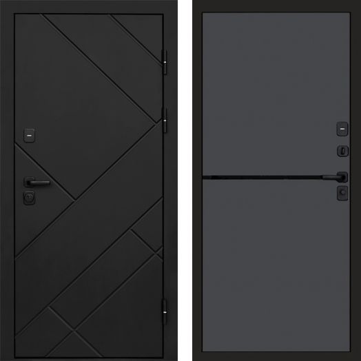 Входная дверь Termo-door Стоун Black - Нео Графит