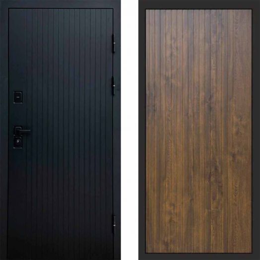 Входная дверь Termo-door Твист Black style - FLAT Дуб