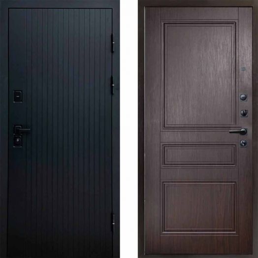 Входная дверь Termo-door Твист Black style - Класскика Венге
