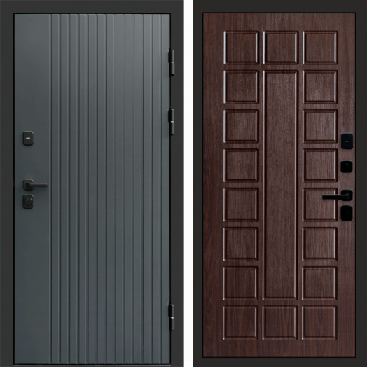 Входная дверь Termo-door Твист Грей style - Престиж Венге