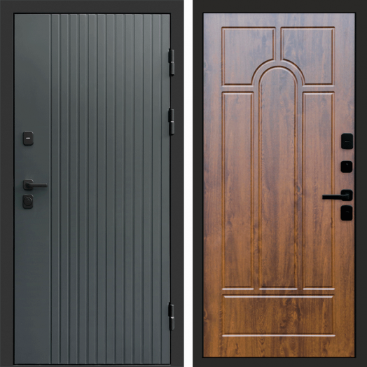 Входная дверь Termo-door Твист Грей style - Арка Дуб