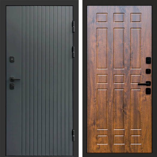 Входная дверь Termo-door Твист Грей style - Спарта Дуб