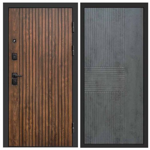 Входная дверь Termo-door Твист Дуб style - Мастино Бетон темный